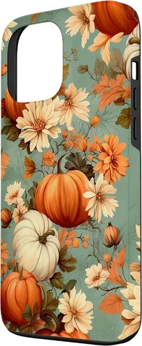 Miniatura 2 de Funda con temática de otoño para iPhone 13 Pro Max con diseño de calabaza de otoño