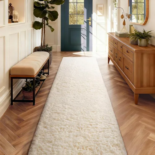 Miniatura 162 de Ophanie Alfombra Verde de Césped, Alfombras de Área para Dormitorio, Alfombra Shag Esponjosa de 4x6 pies, Suave Peluda Afelpada Linda para Niños 7
