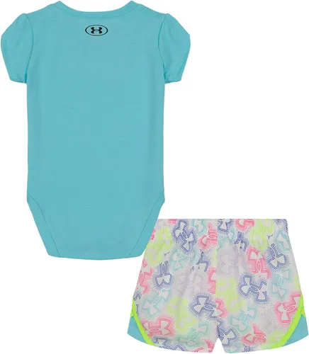 Miniatura 18 de Under Armour baby-girls Short Sleeve Shirt and Shorts Set, Durable Stretch and Lightweight