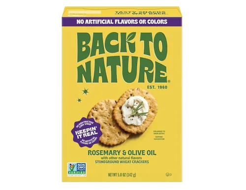 Miniatura 12 de Back to Nature - Galletas de trigo Stoneground - Ajo y hierbas - Ingredientes reales como trigo de grano entero, semillas de lino y sal marina - Sin