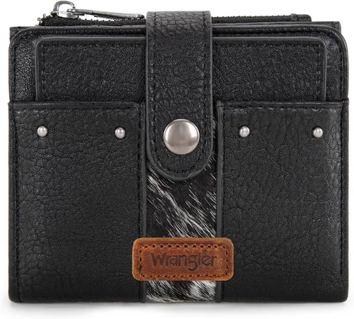 Miniatura 13 de Montana West X Wrangler billetera para mujer, billetera pequeña de dos caras para mujer, billetera para mujeres, billetera para tarjetas de crédito