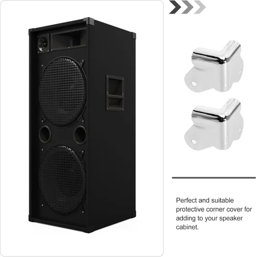 Miniatura 7 de ibasenice Armarios metálicos con ángulo de envoltura para altavoces, 72 unidades, protectores de esquina de hierro, bordes de la caja de altavoces