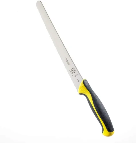 Miniatura 5 de Mercer Culinary Millennia Colors - Cuchillo para pan, borde ondulado de 10 pulgadas de ancho, color amarillo