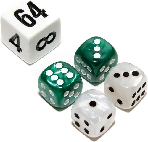 Miniatura 19 de Bello juegos Deluxe dados de imitación de mármol sets-black/, Azul, 5/8