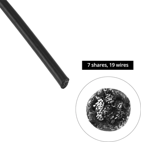 Miniatura 8 de QWORK Cable de polea de fitness de 197 pulgadas, reemplazo del sistema de polea de cable de gimnasio en casa, cuerda de alambre de acero