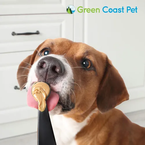 Miniatura 7 de Mantequilla de maní natural segura para perros, golosinas 100% saludables para perros, sin azúcar, sin xilitol, apoyo digestivo, mantequilla de maní