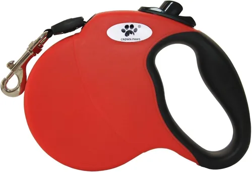 Miniatura 7 de Correa retráctil de 16 pies para perros grandes de hasta 44 libras, cinta de nailon sin enredos, azul Dan M