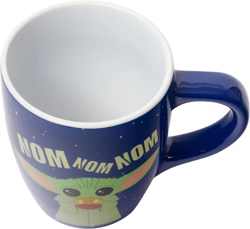 Miniatura 3 de Silver Buffalo Star Wars The Mandalorian Child Nom Jumbo - Taza de cerámica curvada, 25 onzas, 1 unidad (paquete de 1)