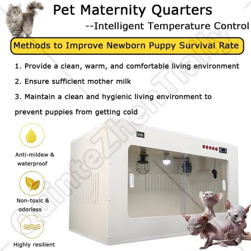 Miniatura 6 de Newborn Puppy Breeding Box,Cat Brooders Incubators,with Intelligent Heating,for Puppy Cat Care,Ensures Constant Temperature for Optimal Animal
