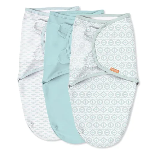 Miniatura 9 de SwaddleMe - Manta original orgánica, talla S/M, de 0 a 3 meses, paquete de 2 (cielos estrellados)