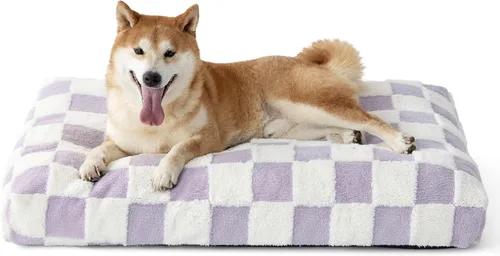 Miniatura 23 de LE SURE - Cama pequeña para perro con espuma triturada gruesa, cama para interiores con funda afelpada extraíble y base antideslizante, verde