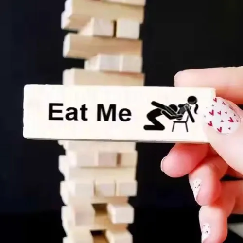 Miniatura 2 de Juego de torre de lujuria para adultos, juego de torre de bloque súper travieso de 48 piezas, juegos para parejas para adultos, juego de bloques