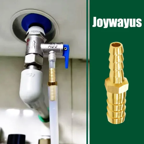 Miniatura 3 de Joywayus Reductor de Púas de Manguera de 5/32" a 1/4" Reduce el Diámetro Interno de la Manguera Empalme Reductor, Accesorio de Latón de Unión