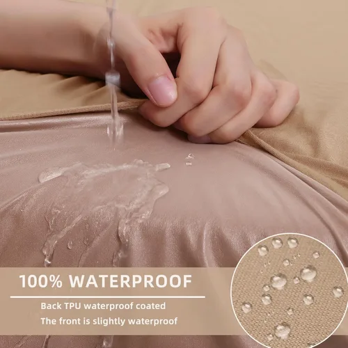 Miniatura 3 de hyha Fundas impermeables para cojines de sofá, funda elástica para asiento de sofá para perros lavable, fundas impermeables y antideslizantes