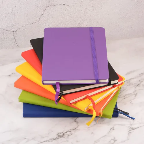 Miniatura 8 de PATIKIL Cuaderno rayado A5, 160 páginas, papel rayado grueso de 2.82 oz/m², 8.3 x 5.7 pulgadas, tapa dura, para trabajo y escritura, color negro