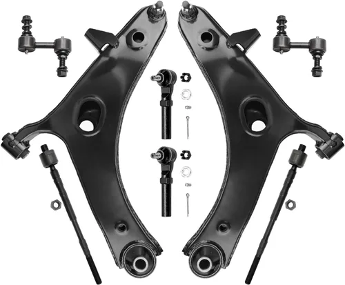 Miniatura 156 de Detroit Axle - Kit de brazos de control de extremo delantero de 8 piezas para Dodge Dakota 00-04, Durango 00-03, 4 brazos de control superior e