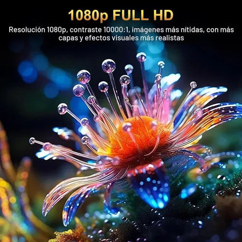 Miniatura 2 de Proyector con WiFi y Bluetooth, pericat 4K compatible con proyector nativo 1080P, proyector portátil de cine al aire libre para cine en casa, mini