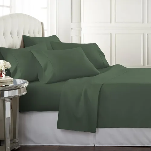 Miniatura 14 de Danjor Linens Juego de sábanas Cal King para personas que duermen con calor, sábanas de calidad de hotel con 4 fundas de almohada, bolsillos 03