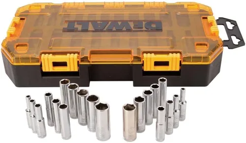 Miniatura 3 de DEWALT DWMT73811 Kit de Herramientas Juego de Dados Profundos de 1/4'', 20 Piezas (Paquete de 2)