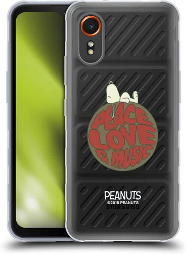 Miniatura 476 de Head Case Designs Funda de gel Woodstock 50th con licencia oficial de Peanuts Snoopy Guitar 1969 [protección de grado militar] compatible