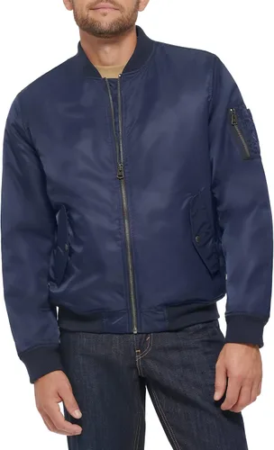 Miniatura 25 de Levi's MA-1 Flight chamarra satinada sin relleno para hombre