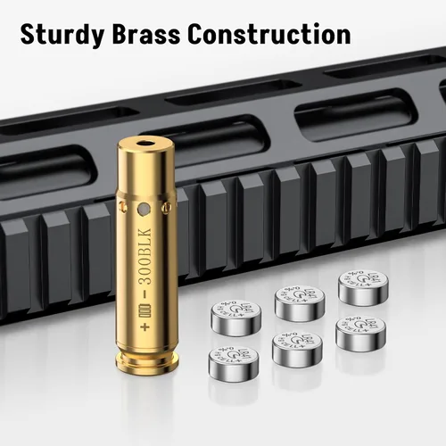 Miniatura 4 de MidTen Rojo Bore Sight Láser 380AUTO/300BLK/.40/30-30WIN/.44 Cal/7MM Láser Boresighter Rojo Láser de Apuntado con 6 piezas