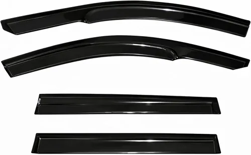 Miniatura 9 de Protectores de lluvia adhesivos 2017-2022 para Honda CR-V Viseras deflectoras de ventana lateral LX EX EX-L Touring 3D onduladas estilo JDM CRV