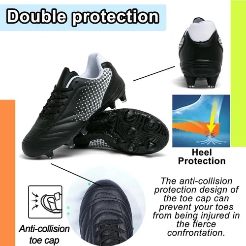 Miniatura 3 de Zapatos de fútbol para niños y niñas, zapatos de fútbol para niños y niñas, atléticos, para exteriores, zapatos de fútbol para jóvenes, zapatos