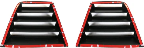 Miniatura 4 de IKON MOTORSPORTS, Rejilla de ventana compatible con Dodge Charger 2011-2023, estilo V1, impresión de fibra de carbono, protección de ventilación
