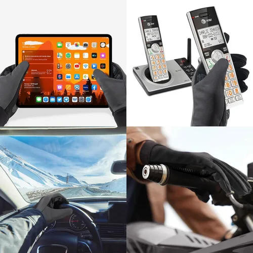 Miniatura 2 de Guantes de invierno para hombres y mujeres, guantes cálidos mejorados para pantalla táctil para clima frío, para correr, conducir, ciclismo
