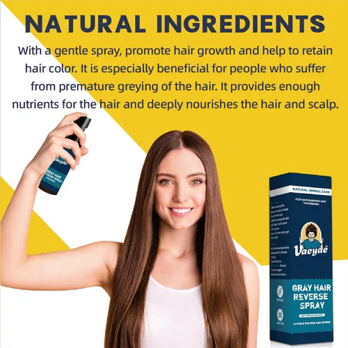 Miniatura 3 de Spray inverso para cabello gris natural + 2 unidades de champú y acondicionador negro barra 2 en 1, cubierta de jabón para hombres y mujeres