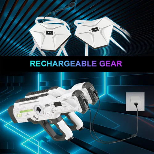 Miniatura 4 de Laser Tag Recargable, Set de Lazer Tag de 2 para Niños Juego Interior y Exterior, Ideas de Regalo para Niños Adolescentes y Adultos, Juguetes