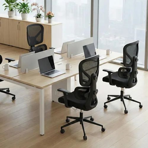 Miniatura 2 de Nouhaus Ergo Morph Silla de oficina ergonómica, sillas de oficina de malla con respaldo alto con soporte lumbar dinámico de doble zona, respaldo