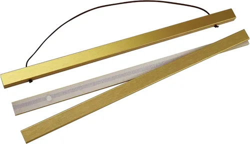 Miniatura 2 de Bluesun Paquete de 3 soportes magnéticos para marcos de pósteres, 8 pulgadas, color dorado, 8 pulgadas de ancho, para impresiones artísticas de 8 x