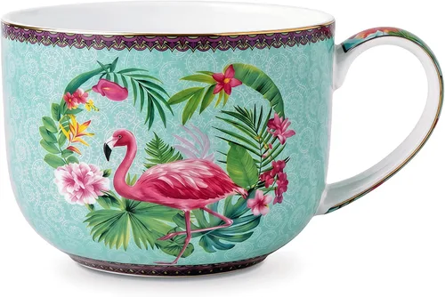 Miniatura 12 de Tazones de sopa de 25 onzas de porcelana con mangos, taza grande de sopa para café, cereal, avena, café con leche, sopa floral, taza de sopa
