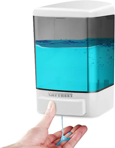 Dispensador Manual de Jabón Cocina Baño 1000ml/33.8oz Montado en Pared Dispensador de Jabón Comercial para Manos para Contenedores Líquidos