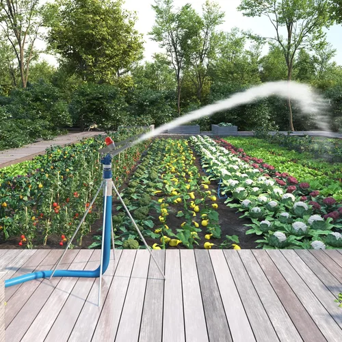 Miniatura 2 de Pistola rociadora de riego agrícola de 1 pulgada, pistola de riego de gran área, rociador de riego de jardín de granja, riego ajustable de 360°