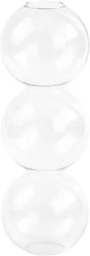 Miniatura 14 de Jarrón hidropónico de burbujas de vidrio transparente, jarrón de burbujas de estilo lindo de 7 pulgadas, jarrón floral único creativo para centros