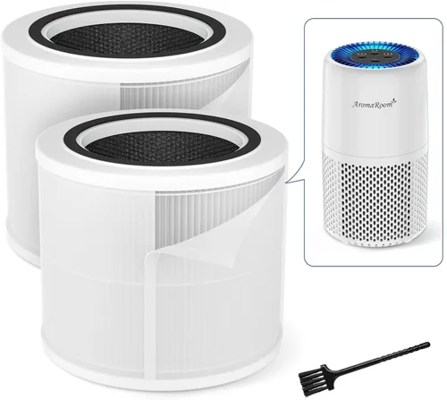 AromaRoom - Filtro purificador de aire para purificador de aire AP103, filtro de carbón activado de alta eficiencia H13 True HEPA 3 en 1, 2 paquetes