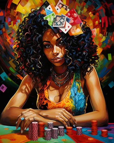 Miniatura 16 de Kit de Pintura por Números de Retrato de Mujer Calavera de Azúcar al Óleo de 16 x 20 Pulgadas, Lienzo para Halloween, Decoración para Mujeres, Chica