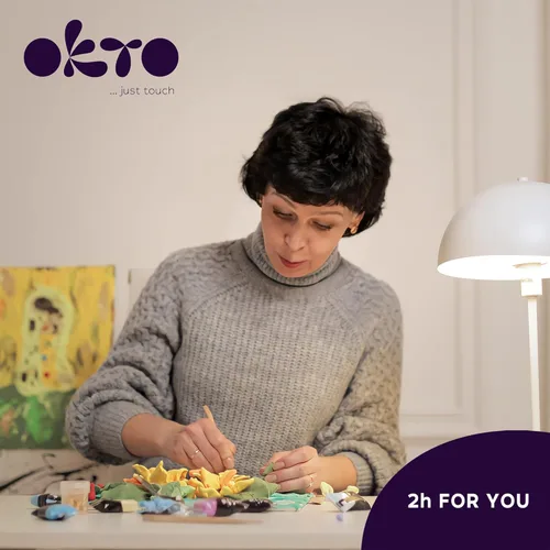 Miniatura 5 de Okto Camas de flores en Holanda Kits de manualidades para adultos Reino Unido - Similar a pintar por números para adultos, kit de modelado
