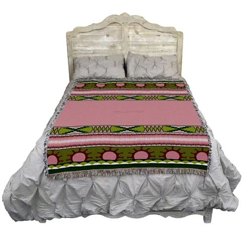 Miniatura 2 de Pure Country Weavers Concho Springs - Manta de ciruela, inspirada en los nativos americanos, manta de regalo tejida de algodón, fabricada