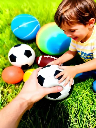 Miniatura 5 de Juego de pelotas deportivas suaves para niños, varios tamaños de pelota de fútbol, baloncesto, fútbol, pelota de tenis, voleibol con bomba de mano 6
