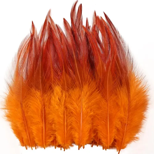 Miniatura 8 de Plumas para manualidades, 240 piezas de 5-7 pulgadas de color azul agua, plumas de gallo Saddle Hackle, plumas a granel para bodas, fiestas en casa