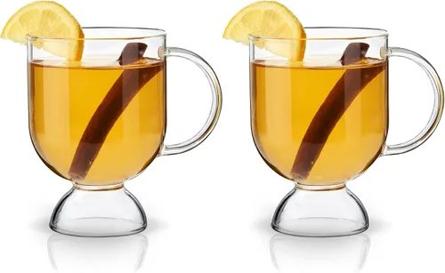 Miniatura 8 de Viski Vasos de café irlandés, taza de vidrio caliente Toddy para vino caliente, sidra con pinchos, ponche de huevo, taza de café transparente, juego