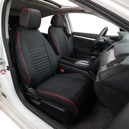 Miniatura 7 de EKR Civic Fundas de asiento personalizadas para Honda Civic Sedan 2016 2017 2018 2019 2020 2021 EX, EX-L, EX-T, Touring, Fundas de asiento