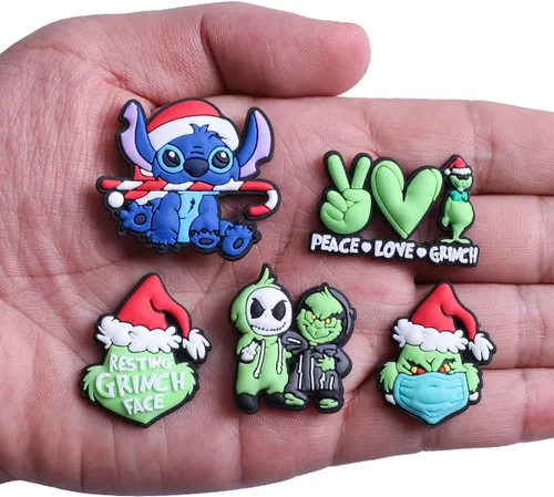 Miniatura 4 de 30 dijes de Navidad para zapatos, lindos dijes de Navidad de dibujos animados para zueco y pulsera para niños, niñas, niños y adultos, regalos