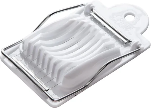 Miniatura 5 de Chef Craft Básico plástico cortador de huevos, 4 pulgadas de longitud 8 alambres de acero inoxidable, blanco