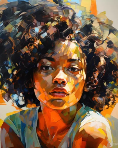 Miniatura 24 de Graffiti - Kit de pintura de retrato por números, 16 x 20 pulgadas, lienzo de pintura al óleo para niños, estudiantes, adultos principiantes