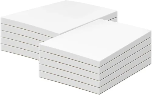 3" x 5" White Memo Pads w/ Chipboard on the Back – Blank White Writing Pads for Taking Notes, To-Do Lists, Reminders, Sketches | Gummed Top, Easy
